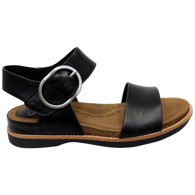Sandalia Söfft Bali de Cuero Negro para Mujer Talla 8 M