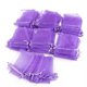 thumbnail image 4 of BRIGHTFUFU 100PCS 7X9CM Bolsas de regalo de organza Bolsas de organza con cordón para juegos de fiesta Joyería de boda (púrpura oscuro), 4 of 7