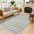 thumbnail image 4 of Cream Striped Area Rugs for Living Room Washable Rugs Boho Moroccan Area Rug Soft Neutral Geometric Bohemian Carpet Distressed Indoor Rug for Bedroom Dining Room Office Foldable Nonslip Rug, 4 of 9