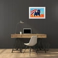 thumbnail image 3 of Retrobot 14x11 White Modern Wood Framed Museum Art Print Titled - Wind Up Clever Puppy, 3 of 4