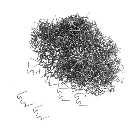 Unique Bargains 1000 Pcs Hot Staples Stainless Steel Silver Tone 0.6 0.8mm