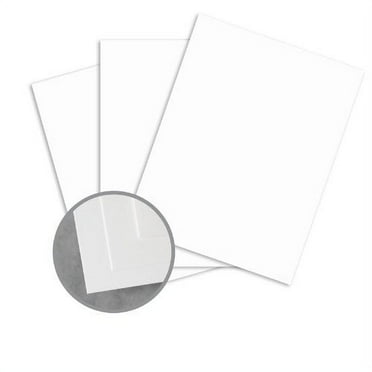 ENVIRONMENT Ultra Bright White Card Stock - 8 1/2 x 11 in 80 lb Cover Smooth 80% Recycled 250 per Package