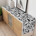 thumbnail image 4 of Halloween Table Runner - 72 Inch Long, Kitchen Dining Table Runner Dresser Scarves, Cartoon Black Spooky Pumpkin Ghost Cobweb Farmhouse Decor for Coffee Tables Wedding Party Banquet, 4 of 8