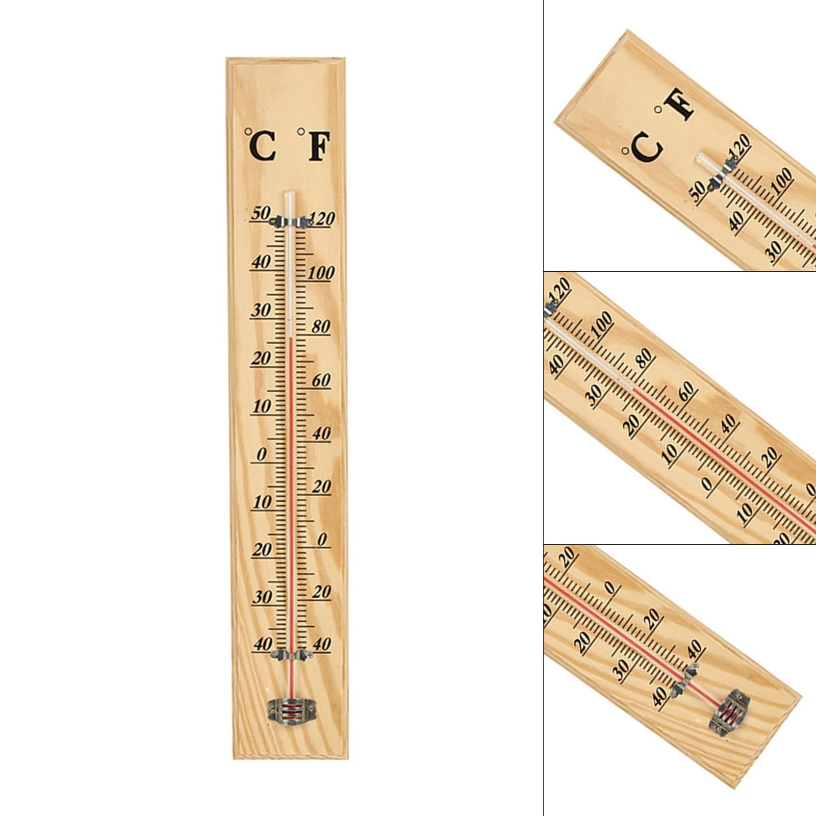 Elbourn 3-Pack Long Wall Hanging Thermometer Humidity Meter Indoor Outdoor  for Garden Home Garage Office Room Hanging Logger 