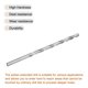 thumbnail image 3 of Helicoidales Brocas, Alta Velocidad Acero, Extra Largo Taladro Brocas 11x250mm, 3 of 5