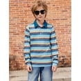 thumbnail image 6 of Arshiner Boys Fall Polo Shirts Long Sleeves Color Block Half Button Polo Shirts with Pocket, 6 of 6