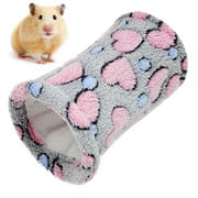 Bangcool Hamster Tunnel Bed Warm Plush Cute Hamster Tube Toy Small Animal Sleeping Bed