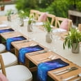 thumbnail image 3 of Blue Purple Sky Cloth Napkins, Abstract Modern Stars Space Washable and Reusable Dinner Napkins Set of 4, Table Napkin for Kitchen Party Birthday Wedding Hotel Housewarming 20"x20", 3 of 8
