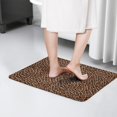 thumbnail image 4 of Brown and Black Leopard Print Flannel Non Slip Door Rugs,Washable Door Mats Indoor,Decorative Door Mats,Dirt-Resistant and Absorbent Doormat for Entrance,Bedroom,Kitchen,Bathroom,23.5x16in(60x40cm), 4 of 5
