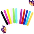 thumbnail image 2 of 20pcs Silicone Snap Bracelet Solid Color Design Wristband Patting Hand Band Colorful Slap Bracelet Party Favor Funny Gift(12 Color Random and Assorted), 2 of 6