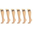 thumbnail image 5 of Sierra Socks Nylon Knee-High Socks, Knee Hi 6-Pair Pack Socks (Fits Shoe Size:8-11, Mist), 5 of 5