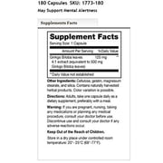Mason Vitamins Ginkgo Biloba 500mg Capsules, 180 Ct