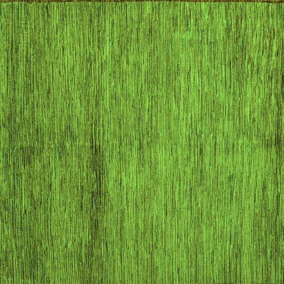 Ahgly Company Indoor Square Oriental Green Modern Area Rugs, 6' Square