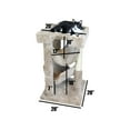 thumbnail image 2 of Coastal Cool Cat Trees Solid Wood Cat Sleeper - For All Breed Sizes, Made from Solid Wood and Plush Carpet - Color:Brown,Size:20"L x 20"W x 32"H, 2 of 6