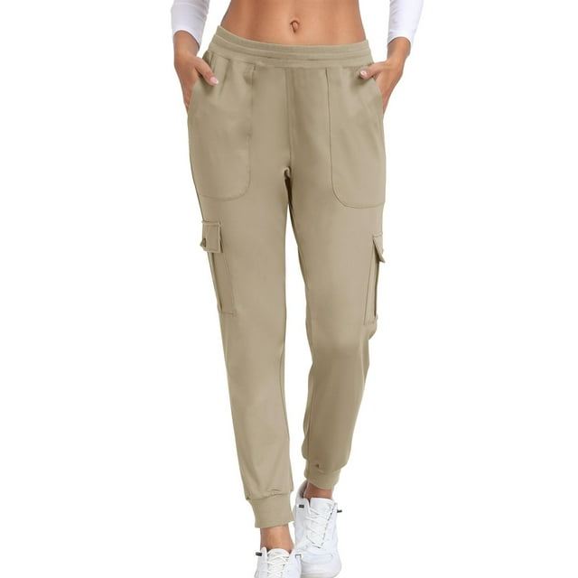 Erwazi Pantalons de Jogging Cargo pour Femmes, Bas Resserré, Pantalons de Sport Décontractés d'Automne avec Poches