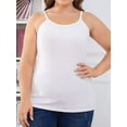 thumbnail image 6 of Charmo Plus Size Tank Tops for Womens Adjustable Strap Cotton Undershirt with Shelf Bra Casual Loose Camisole 1X-5X, 6 of 9