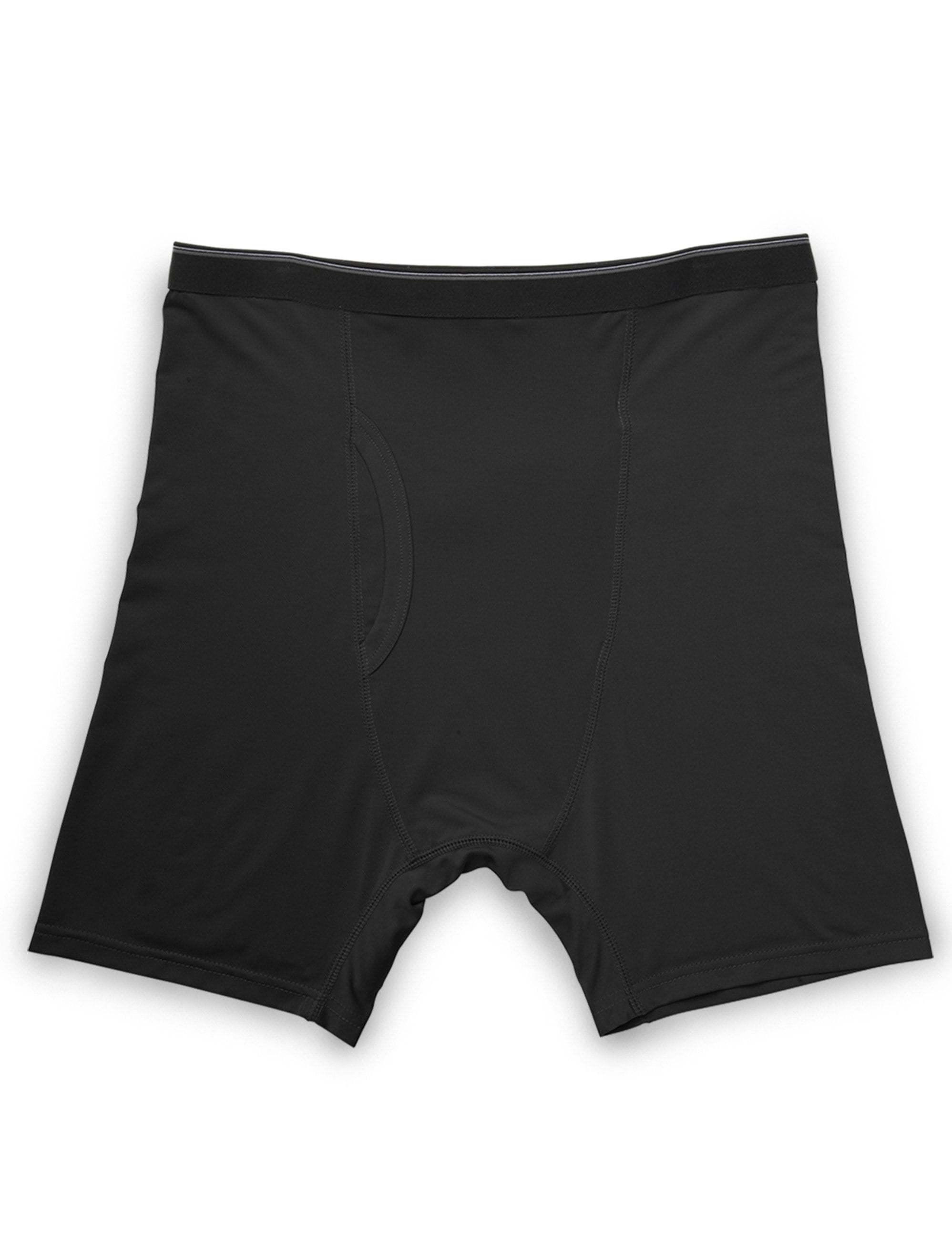 Harbor Bay by DXL Big and Tall Men's Performance Boxer Briefs, Black