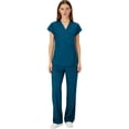 thumbnail image 6 of Hearthz Medical Uniform Women's Scrubs Set Stretch V-Neck Scrub Top & Jogger Pant Scrub Sets for Woman, 6 of 7
