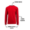thumbnail image 3 of Men's Long Sleeve Slim Fit Crew Neck Tee (S-2XL), 3 of 6