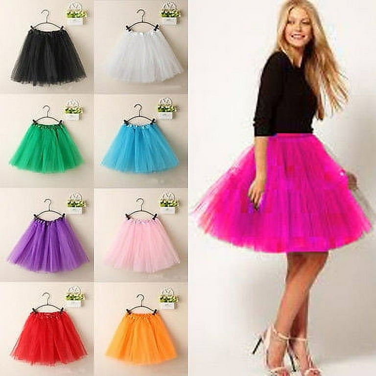 Women Adult Lady Tutu Tulle Skirt Fancy Skirt Dress Up Party Dancing Dress  - Walmart.com