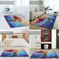 thumbnail image 2 of Colorful Gradient Fish Scale Texture Mermaid Carpet Style Living Room Bedroom Rug Modern 3d Entry Door Mats Household, 2 of 7