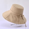 thumbnail image 2 of CoCopeaunts Large Bucket Hat Oversized Brim Outdoor Visor Adjustable Ladies Fisherman Hat Foldable Basin Hat Solid Color Sun Cap, 2 of 8