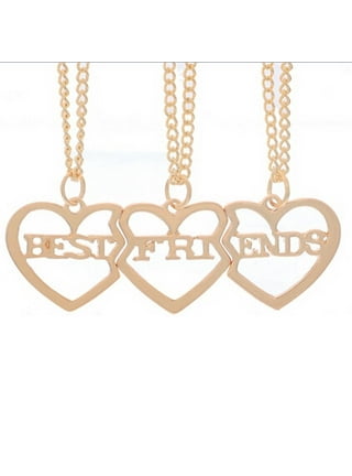 Lillian Best Friend Necklaces, 3-Piece Best B*****s Friendship