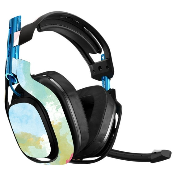 Skin Decal Wrap Compatible With Astro A50 3rd Generation Gaming Headset Sticker Design Watercolor White
