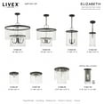 thumbnail image 2 of 51062-04 Livex Lighting Elizabeth - 1 Light Mini Pendant in Glam Style - 6 Inches wide by 14.75 Inches high-Black Finish    -Traditional Installation, 2 of 8