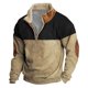 thumbnail image 1 of Spring And Autumn Men's Standing Collar Sweatshirt Is Outdoor Casual Sweaters Tops M, 1 of 3