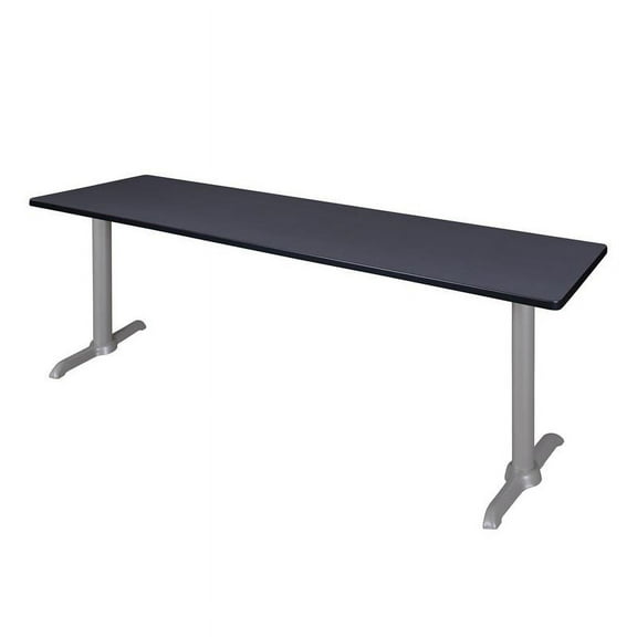 Regency Via 84 inch x 24 inch Training Table in Grey and Grey