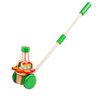 Single Rod Hand Pushed Wooden Push and Pull Development Toy Kids Toddler Children Gift