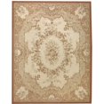 thumbnail image 1 of Due Process Stable Trading Aubusson Chalon Cream & Rose Area Rug, 5 x 8 ft., 1 of 1