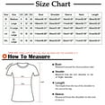 thumbnail image 3 of CEHVOM Femmes Col Rond Uni Décontracté Hauts en Lin Chandail à Manches Courtes T-shirt, 3 of 6