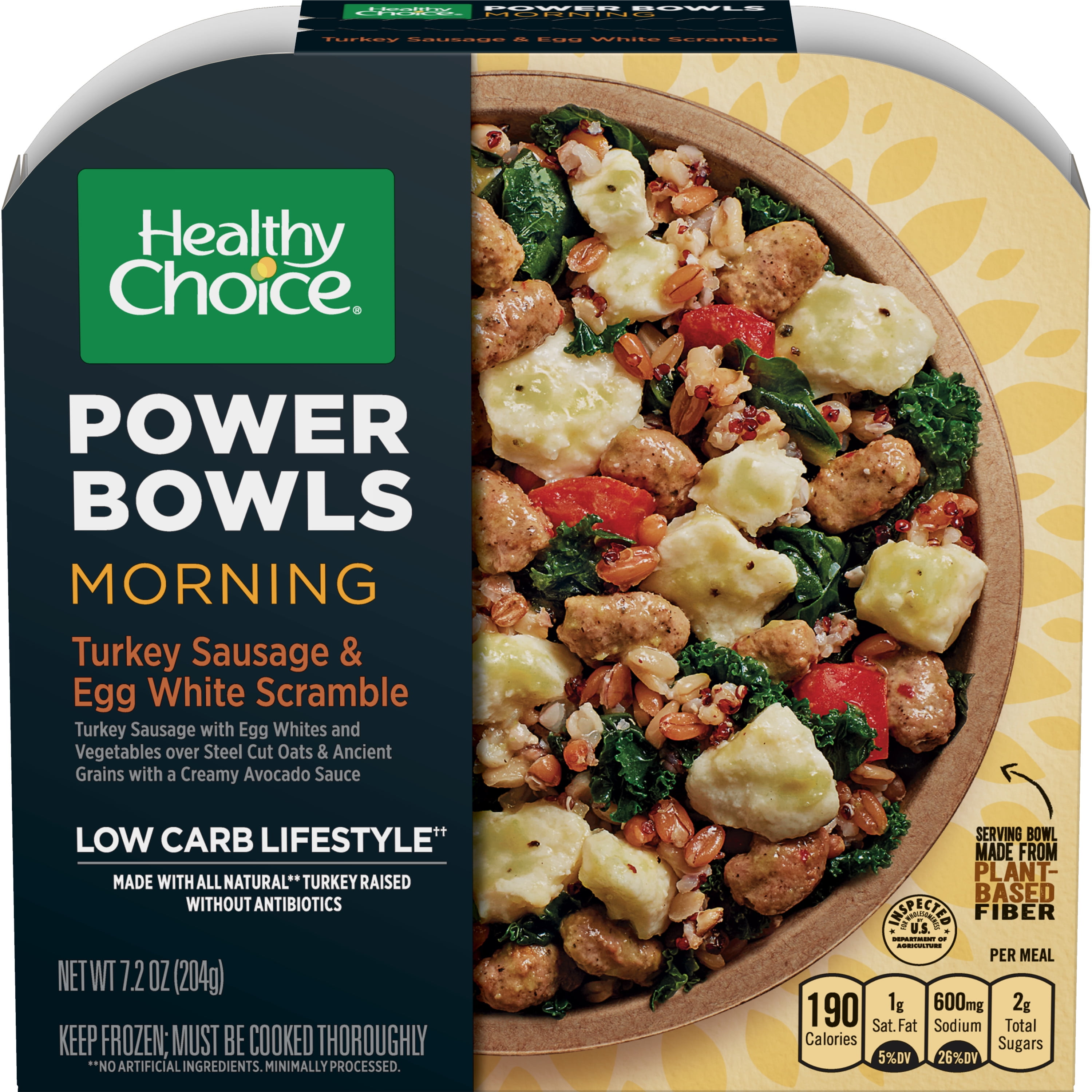 Healthy Choice Power Bowls Turkey Sausage Egg Scramble Breakfast 