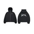thumbnail image 3 of Sudadera con capucha estilo retro Y2K con estampado de estrellas y cremallera estilo gótico de estilo hip hop, estilo callejero, ropa holgada para hombre, 3 of 5