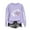 #219-Purple, variant on Craaazy Long Sleeve Shirts For Women Casual Solid Color Crewneck Sweatshirts Funny Letter Printed Graphic Shirt Pullover Gifts For Women