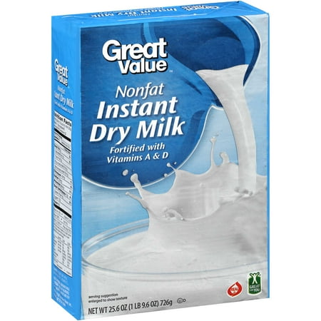 Great Value Nonfat Instant Dry Milk, 25.6 oz