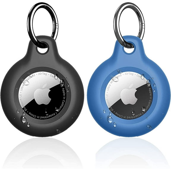 Air Tag Holder Keychain for AirTags Holder TPU Protective Case Tracker with Loop Key Ring for Apple Tags,Airtags Cover for Wallet,Luggage,Cat,Dog,Pets