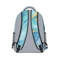 thumbnail image 3 of Teal Gold Marble Backpack for School,Cute School Bag,Schoolbag with Adjustable Shoulder Straps & Padded Back,15.3"x11"x6.7", 3 of 6