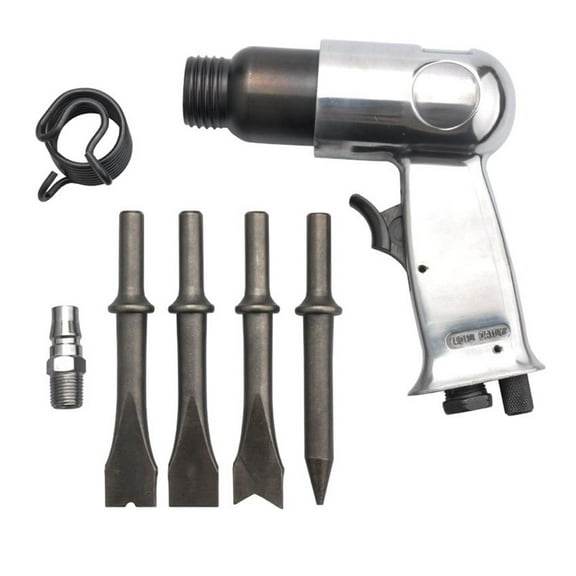 Professional Handheld Pneumatic Hammer Pistol Gas Shovels 150mm Air Hammer Small Rust Remover Pneumatic Tools With 4 Chisels ,Efficient and Reliable