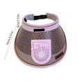 thumbnail image 3 of Summercome Women Sun Visors Hat with Fan, Hat with Rechargeable Fan Built in, Summer Wide Brim Visor with 3 Gear Wind Speed Fan, Purple, 3 of 6