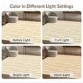 thumbnail image 7 of ODIKA 3'x5' Ultra-Soft Throw Mat, Dining Symmetrical Beige Grid Layout Repeating Greek Key Abstract None Washable, Bare feet friendly, Easy Care Indoor rug for Bedside, Vanity, 7 of 7