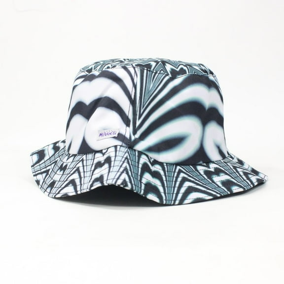 Mougee Bucket Hat - One Size - Custom Printed Hat (Zebradelic)