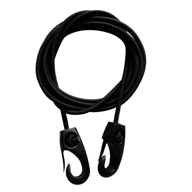 Cable de Choque de Cuerda Elástica Elástica de Goma de 185 Mm con Ganchos para Negro shamjiam Cordón de choque elástico