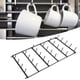 thumbnail image 5 of Estante Para Tazas De Té, Organizador De Exhibición De Almacenamiento De Tazas De Café Montado En La Pared, Negro, Para Cocina Casera, 5 of 7