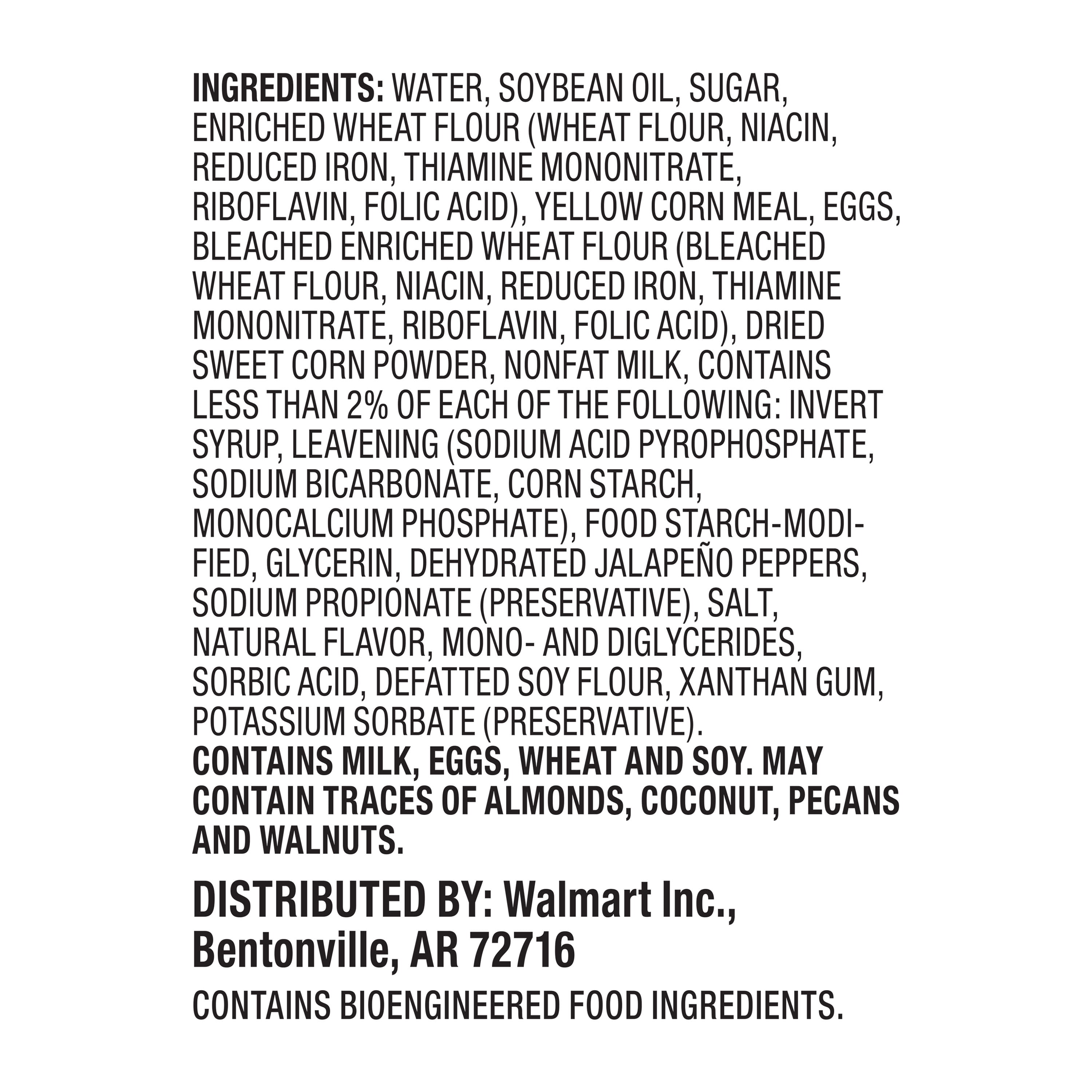 Marketside Jalapeno Cornbread, 12.5 oz, 4 Count