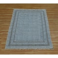 thumbnail image 3 of Casavani Handblock Printed Cotton Square Rug for Living Room Bed Room Dining Room Rug, Gray 8x8 feet, 3 of 5