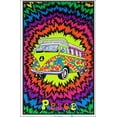 thumbnail image 2 of Peace Bus Blacklight Poster - Flocked - Blacklight Poster - 23" x 35", 2 of 4