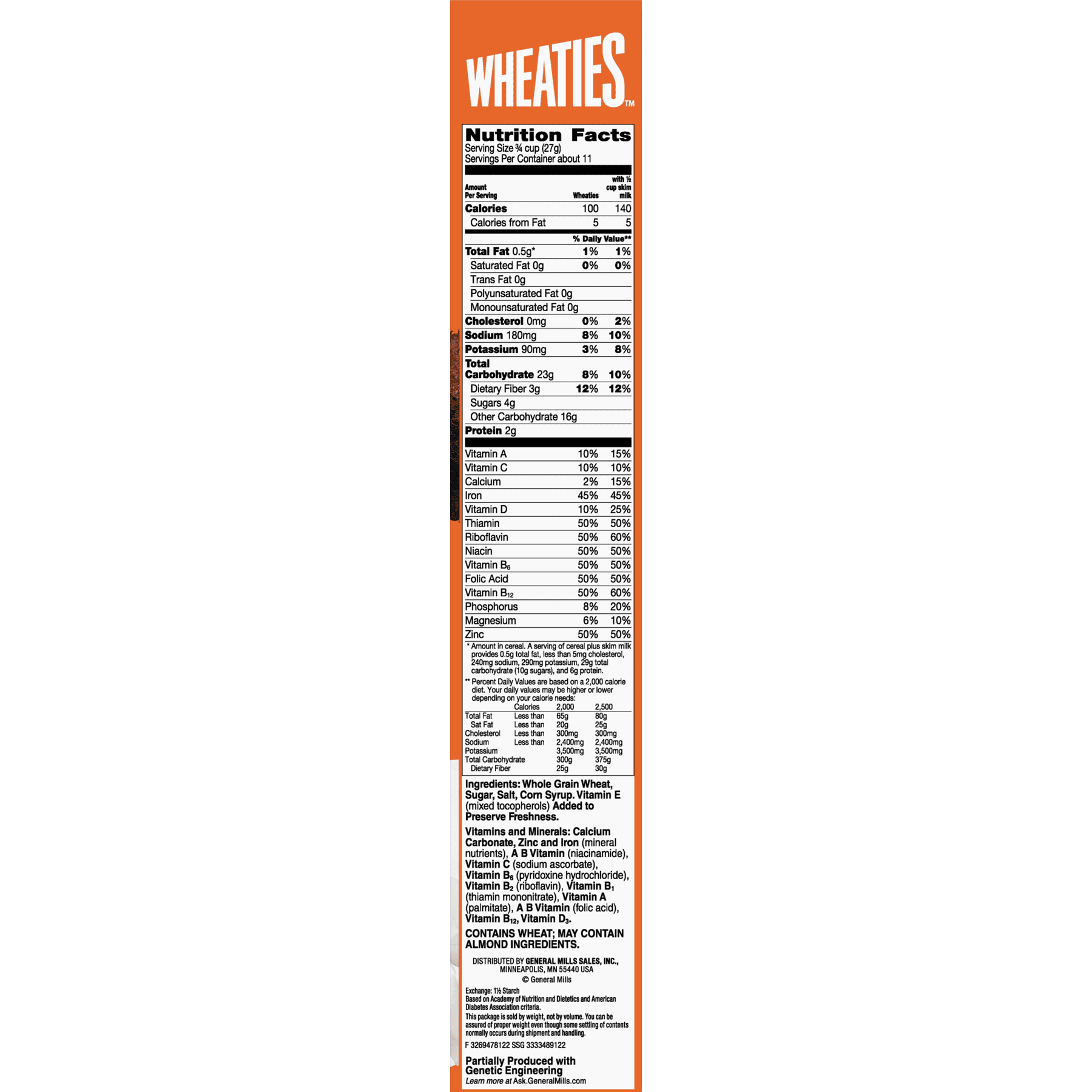 Wheaties Cereal With Whole Wheat